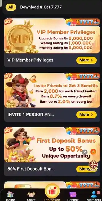 T7777 Game Login