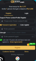 cb777 game register image